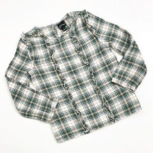 Art Class toddler girls plaid ruffle long sleeve top